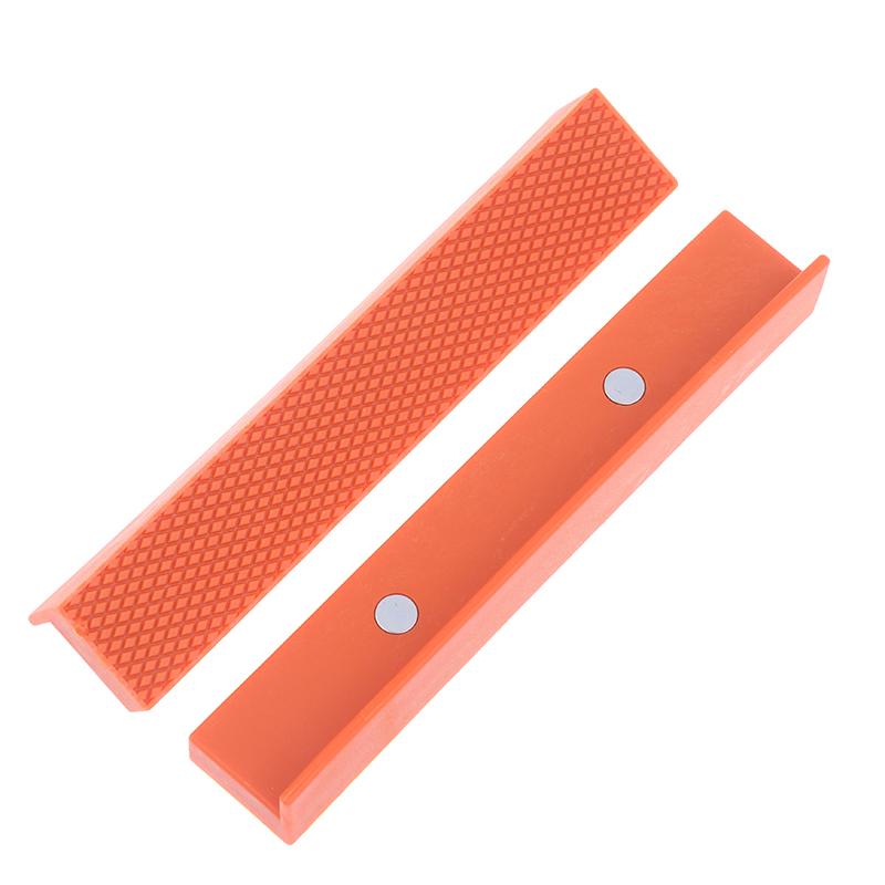 1Pair 4/6 Inch Magnetic Soft Pad Jaw Rubber For Metal Vise Bench Vice Jaw Pads Machine Tools For Metal Vise Bench Machine Tools