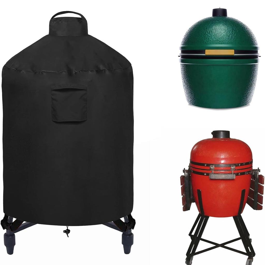 Barbecue Cover Round Grill Cover with Portable Outdoor Windproof Barbecue Grill Waterproof Cover Barbecue Grill Dustproof Cover