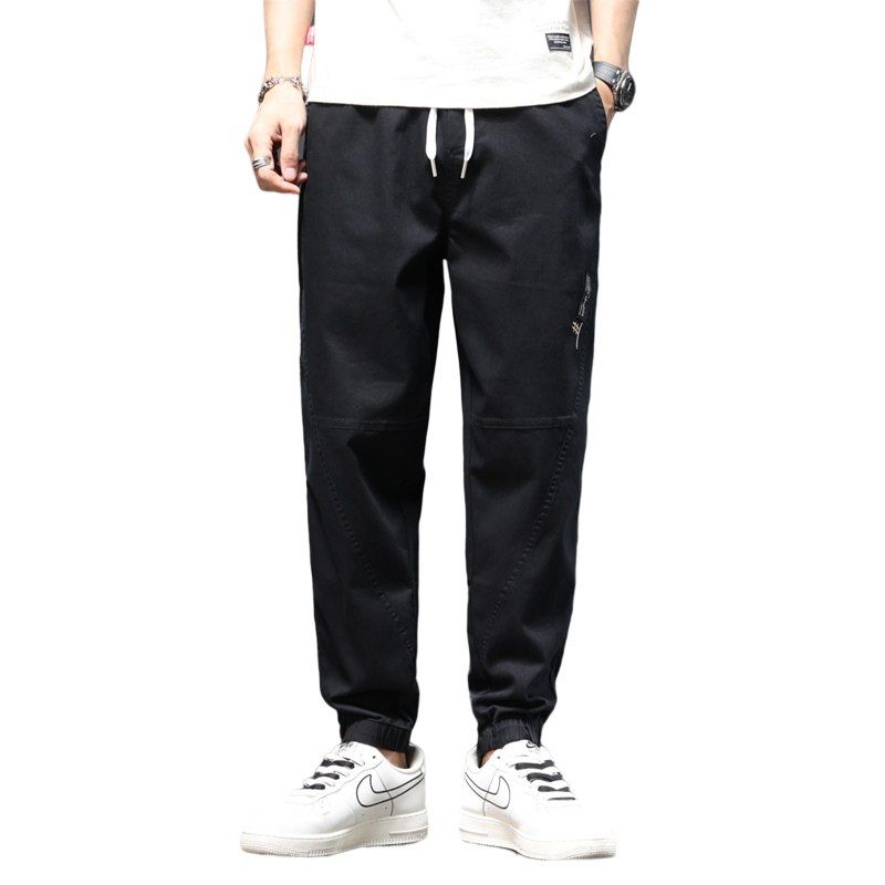 Clearance Export Surplus Summer Jogger Cargo Pants for Men, Trendy Brand Spring and Autumn Loose Cropped Jeans, Men's Casual Pants