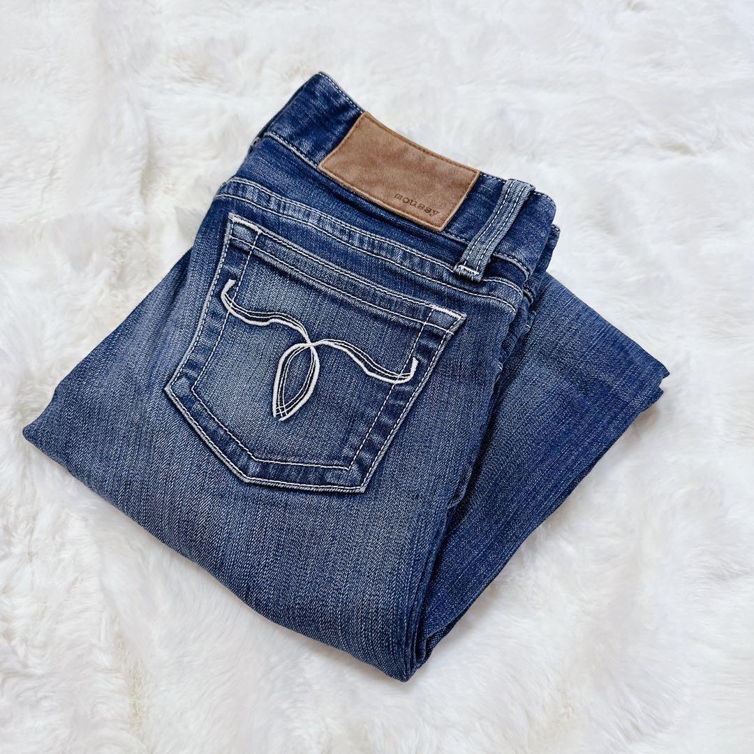 moussy powder denim wrist skinny