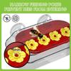 Alimentador de Beija-flor Redboat para Janela, Alimentador de Beija-flor com Ventosa Forte e 4 Portos de Alimentação, Alimentador de Beija-flor de Plástico Fácil de Limpar e Reabastecer