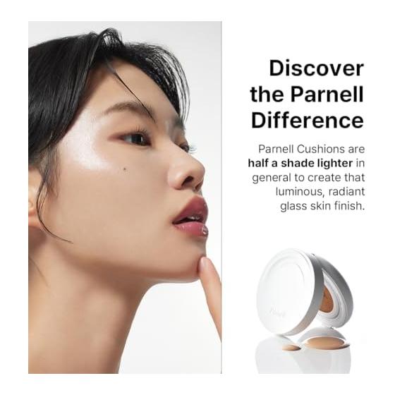 Parnell Shikamanu Serum Cushion Foundation #21 Fair Ivory Light Natural Cover Soothing Gloss Air Cover No Unevenness or Makeup Buildup Adhesive Base