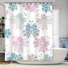 Delightful Floral Shower Curtain Pink Blue Green Waterproof Fabric For Bathroom Decor In Pastel Colors Size69X72 Inches