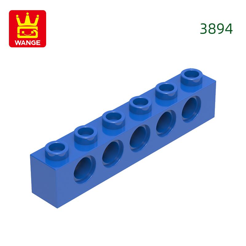 Non-Toxic 49Pcs/Lot 3894 1X6 5Holes Thick Block Moc Color Accessories Compatible With Brick Diy Children'S Toy Assembly Parts