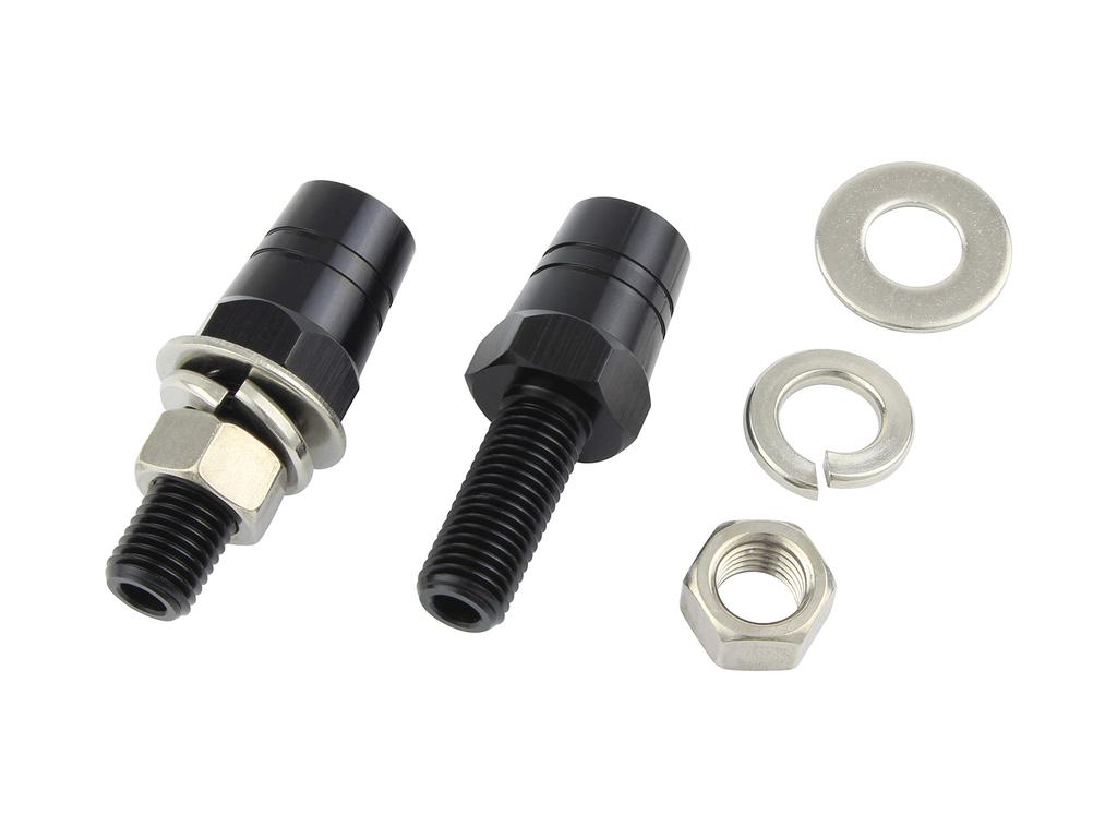 POSH FAITH Motorcycle Extension Bracket for Sequential Transmission, 24mm, Black, 098101-06