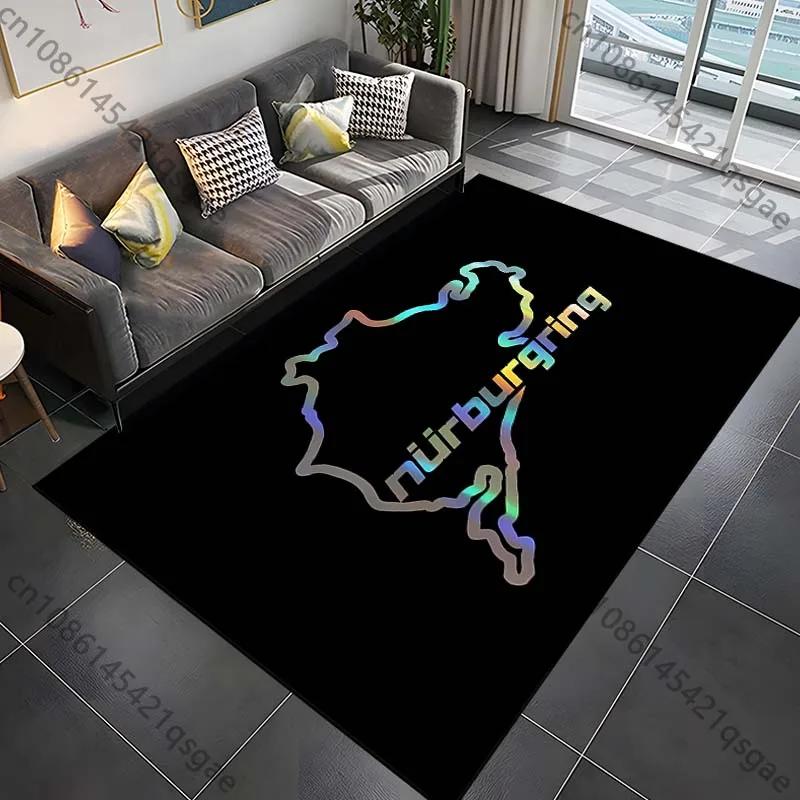 Nürburgring F1 Track Rug Bedroom & Living Room Carpet, Creative Door Mat & Home Decor Area Rug