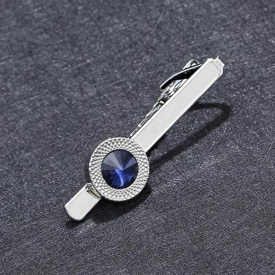 Set di fermacravatte in zircone da uomo alla moda