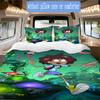 Amphibia Pattern Bedding,Quilt Set Quilt Cover Pillowcase Home Birthday Gift (1*duvet Cover+2*pillowcase,without core)XSJT0917101