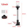 6 / 9 / 12 Inch 12V24V LED Marine Boat Light Navigation Signals Light White Fold Down Anchor Lights Pontoon Lamp for Boat Yacht