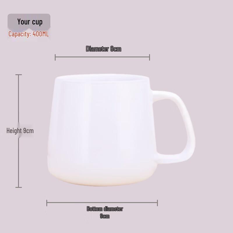 Yudefeng Jingdezhen Bone China Pure White Mug