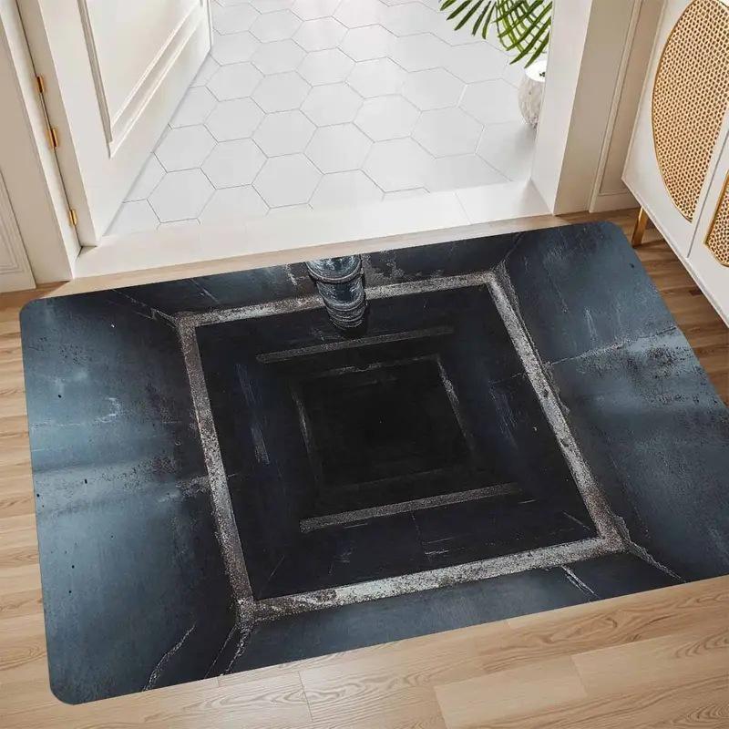 Retro 3D Visual Diatomaceous Earth Bathroom Floor Mat - Entrance Hallway Doormat
