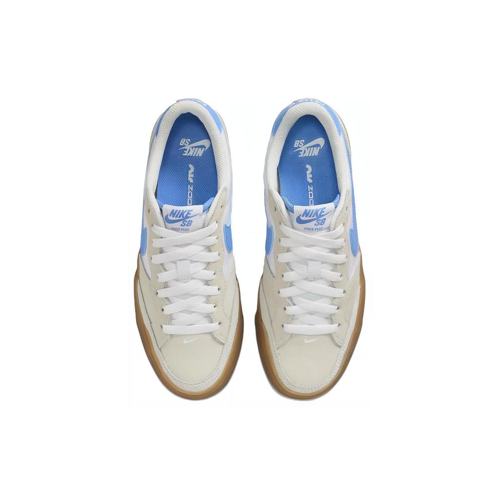 New Nike Zoom Pogo Plus White University Blue Gum Women's DR9114-100