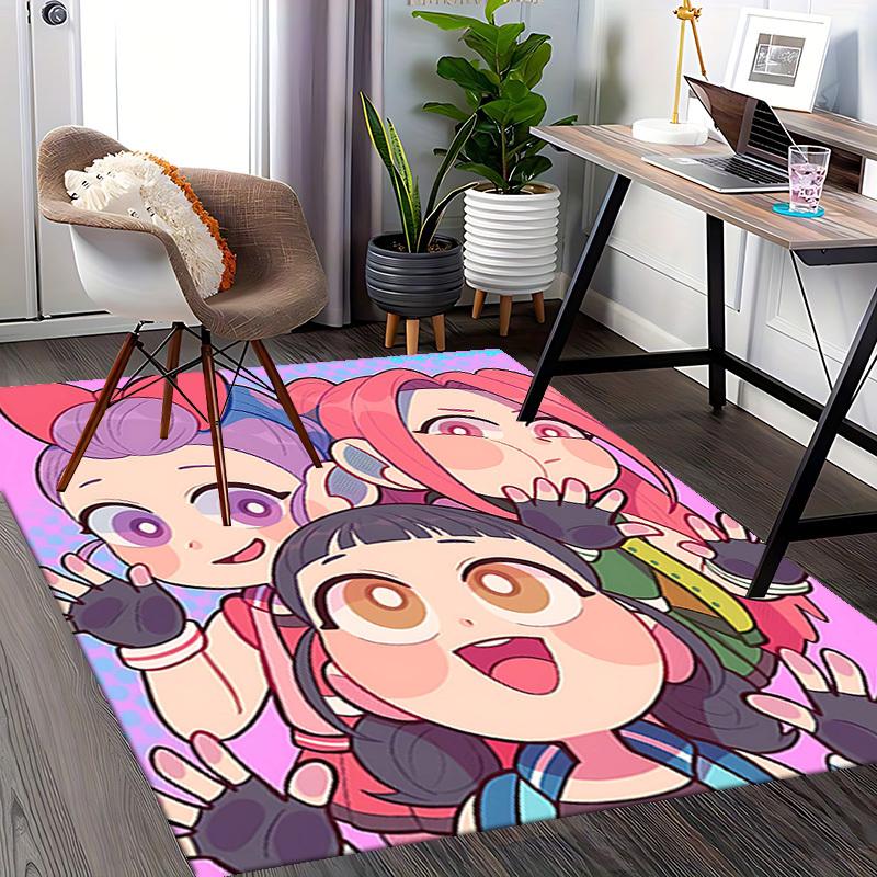 1pc Anime Cartoon Design Office Chair Mat - Doraemon Characters, Non-Slip Carpet for Home Decor, Suitable for All Seasons.Y048