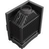 Cast iron fireplace KRATKI ZUZIA DECO left 15 kW Ø 200