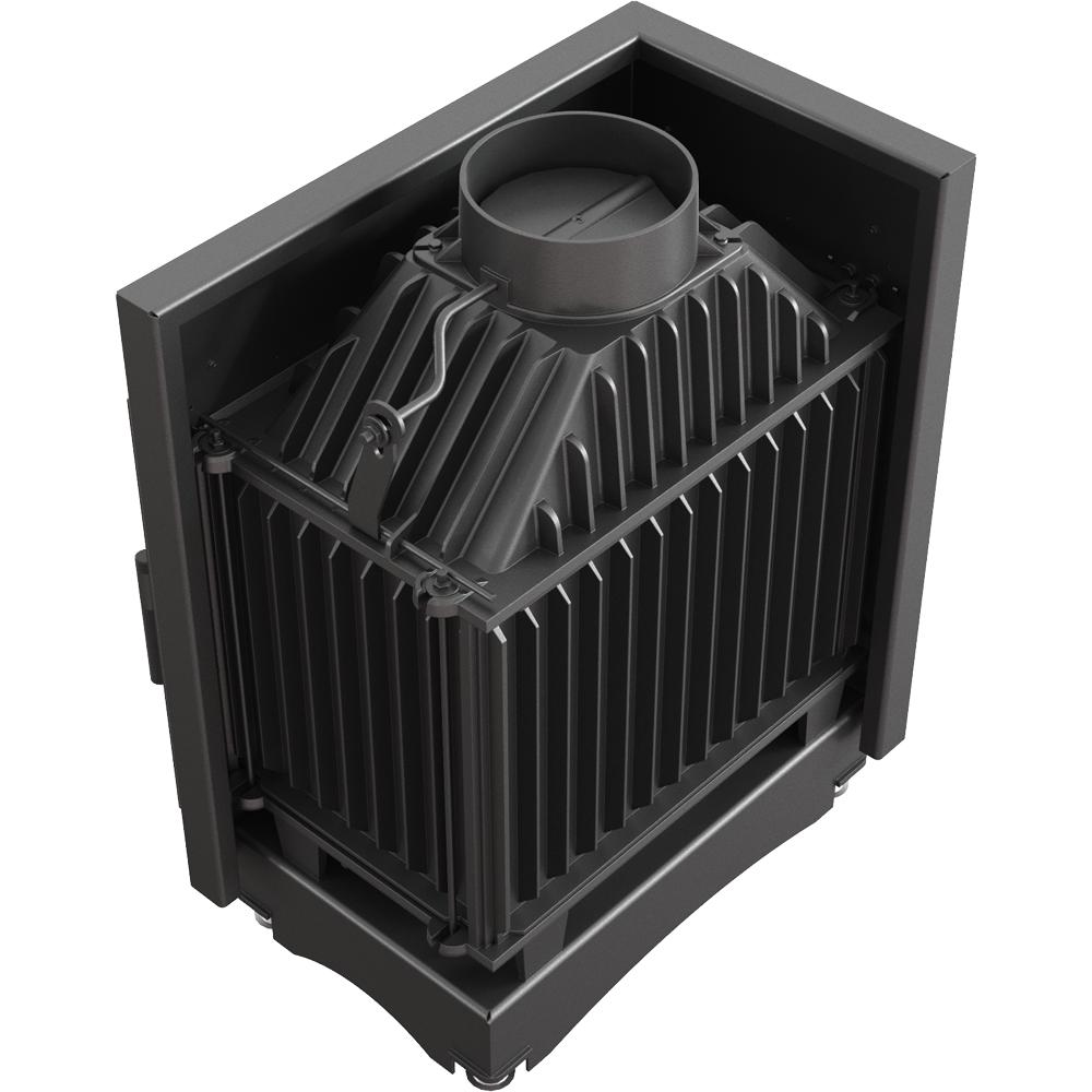 Cast iron fireplace KRATKI ZUZIA DECO left 15 kW Ø 200