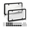 Transparent License Plate Holders with Screws UV Resistant Universal Fit