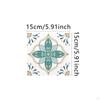 Square Vintage Flower Tile Stickers Home Wall Decor