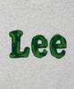 LEE Brush Painting Logo Short Sleeve T-Shirt Light Gray