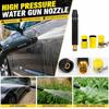 High Pressure Water Spray Nozzle Set for Garden Irrigation Car Wash Adjustable Plastic Material with Hose Connectors for Outdoor Use