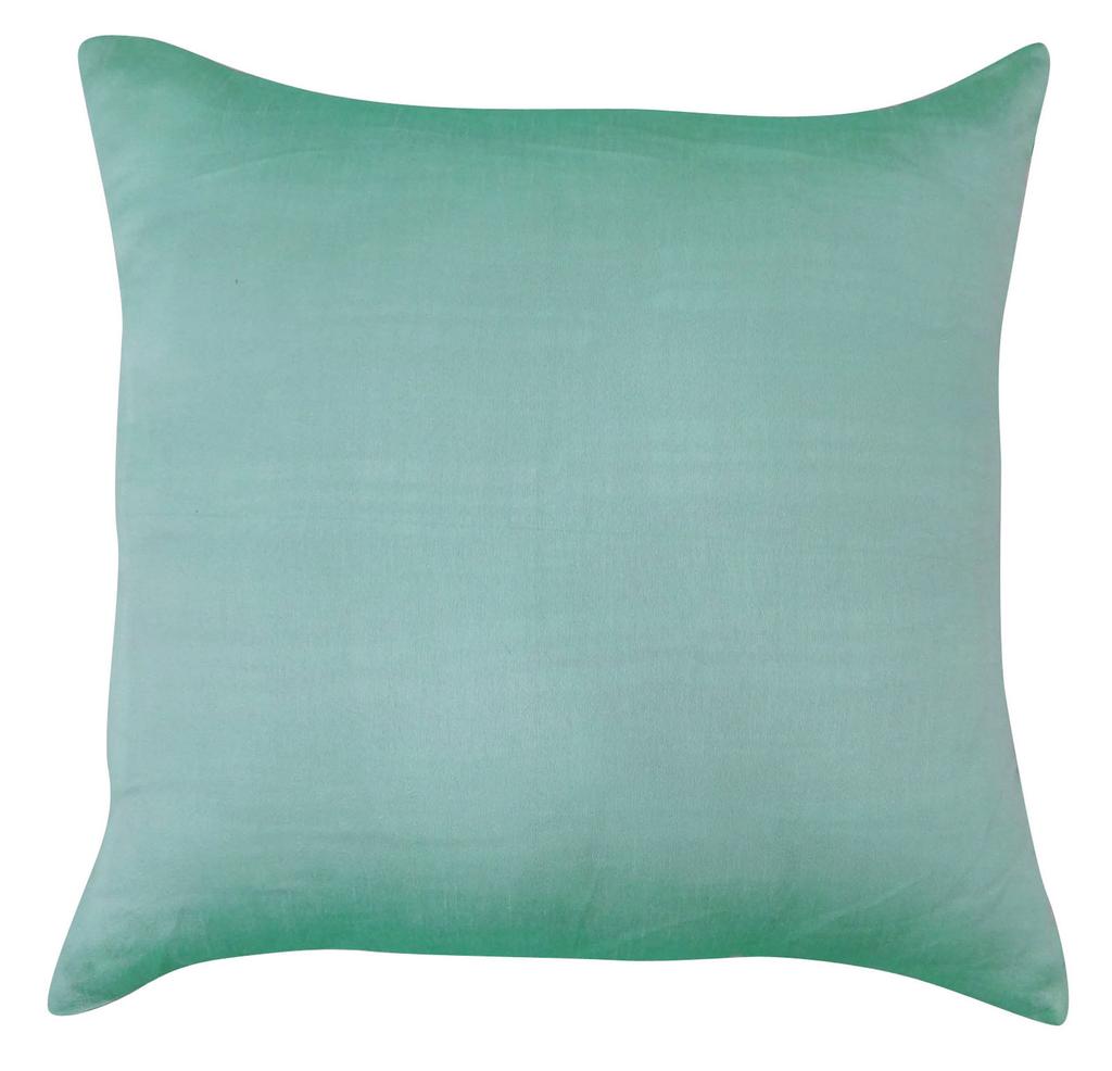 Home Decor Solid Aqua Blue Dupion Silk Cushion Cover Pillow Case Choose Size
