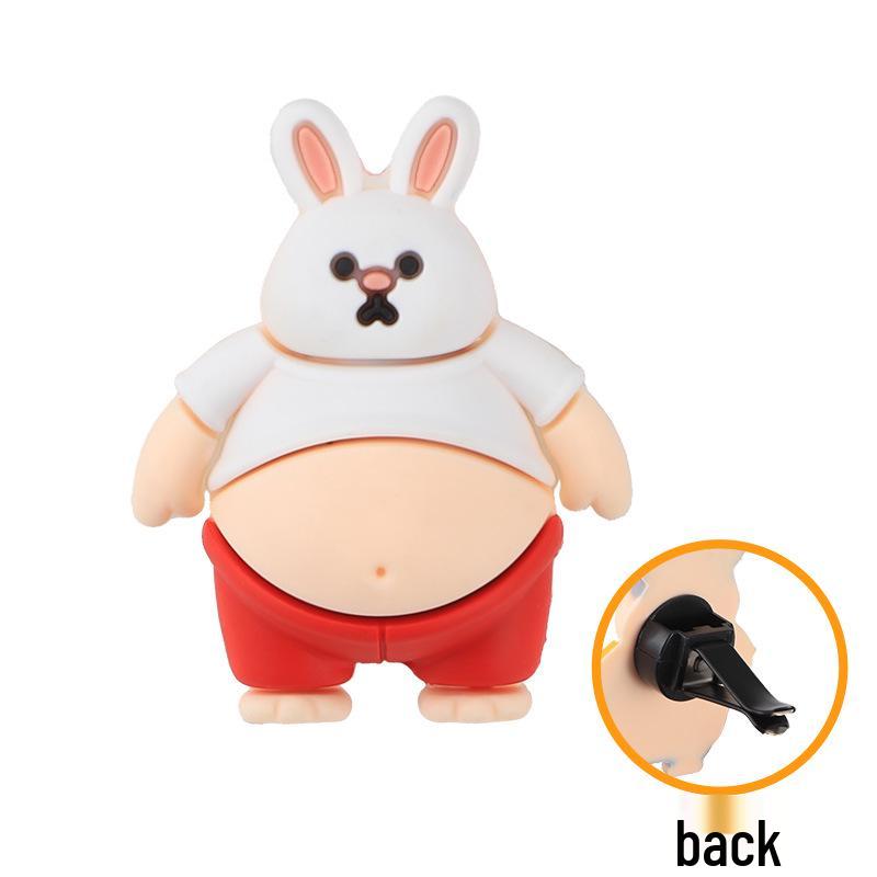 Charming Cartoon Car Air Freshener - Odor Eliminator & Long-lasting Scent Vent Ornament