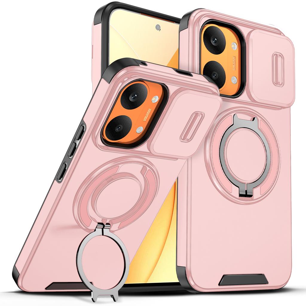 Etui na Xiaomi Poco X8 Pro Max Pokrowiec Poco X8 Pro Max Zbroja Osłona Obiektywu Aparatu Suwakowa Tylna Pokrywa Magnetyczny Uchwyt Pierścieniowy Coque