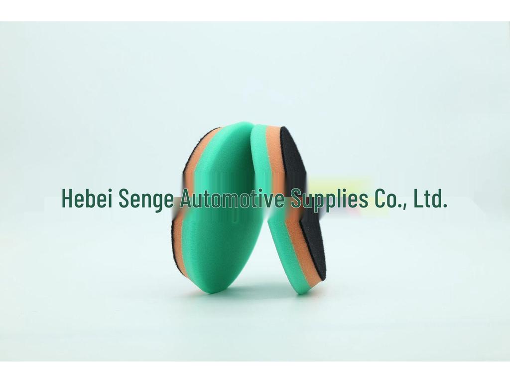 Double-Layer Self-Adhesive Car Detailing Sponge with Beveled Edge for Waxing and Polishing