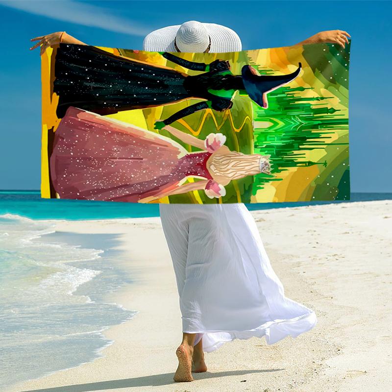 Wicked Fashion Beach Towel: Ideal for Summer Adventures Soft, Absorbent and Quick Drying Suitable for Swimming and Bathing