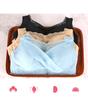 Lace Wire-Free Breathable Breast Cover Bra with Insertable Pads - Style 8801