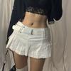 Goth Micro Skirts Low Rise Black Pocket Patchwork Skirt Aesthetic Outfit Vintage Harajuku Streetwear Style