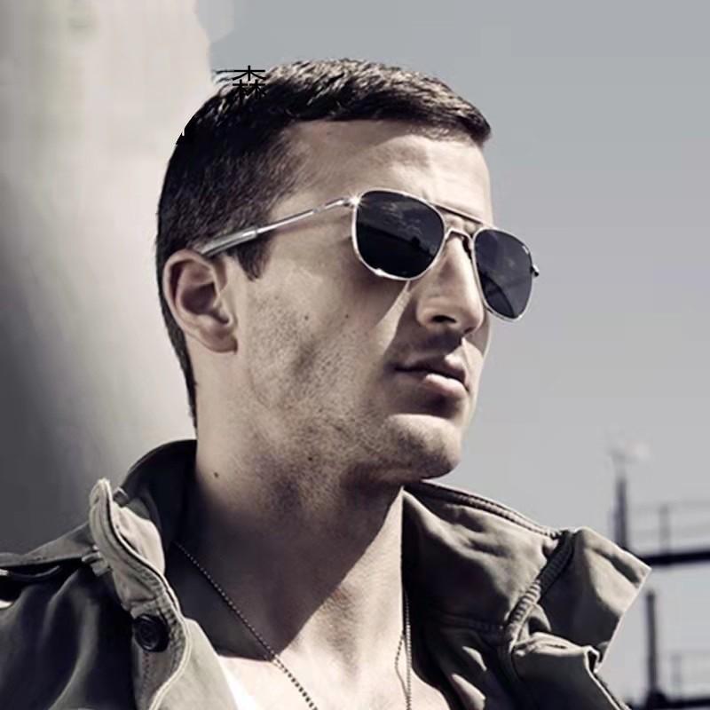 Retro Sunglasses Men Metal Frame Polarized Lens Sun Glasses Male Classic Driving Pilot Brand Design Anti-Glare Sunglass UV400