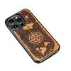 Bewood Wooden Case for iPhone 15 Pro, Wind Rose, Merbau