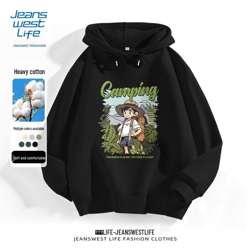 

Jeanswest Men s American Hooded Heavyweight Sweatshirt M