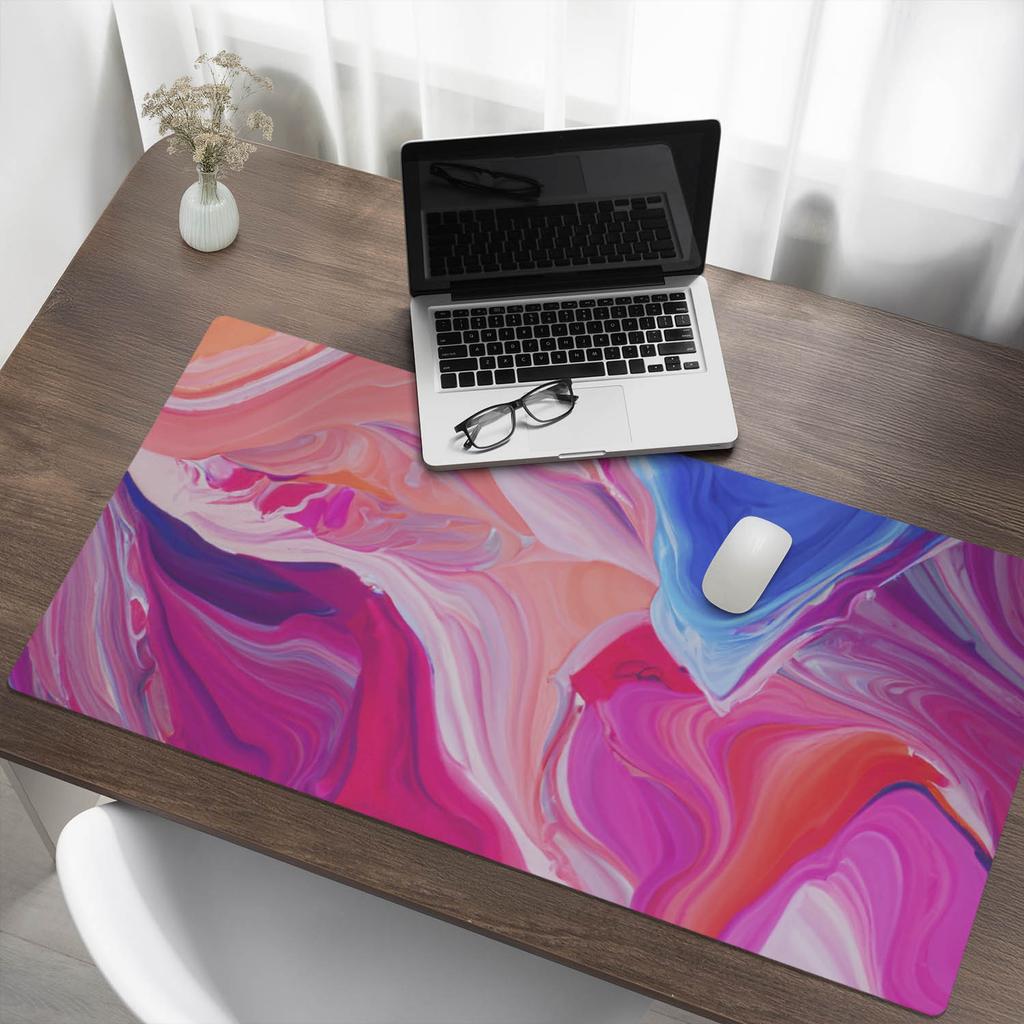 Decorative Table Mat with Premium Print Colorful Abstractions 120X60 Cm