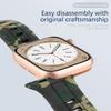 For Apple Watch Band Ultra 8 SE 7 6 5 Silicone Strap iWatch 49mm 40mm 45mm 41mm 42mm Camouflage Pattern Wristband Belt Bracelet