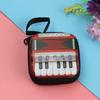 1Pc Creative Key Wallet Retro Unisex Zipper Closure