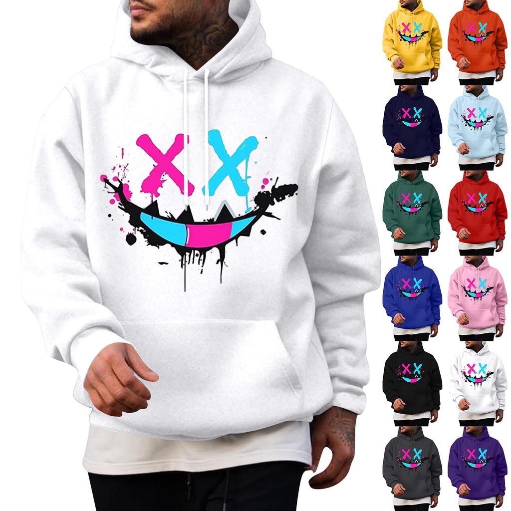 Men's Casual Hoodie Fashion Sweatshirt With Hood Leisure Tops Teenager Streetwear Fashion Long Sleeve Shirt Warm