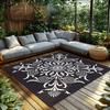 Elegant Persian Area Rug Vintage Oriental Carpet Non-Slip Floor Mat Home Decor Bohemian Style Living Room Bedroom Washable Durab