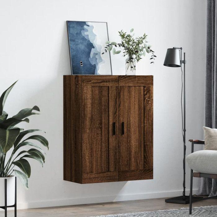 VidaXL Armoire murale chêne marron 69,5x34x90 cm bois d'ingénierie 830403