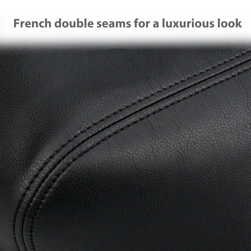 Car Center Console Armrest Cover Lid Skin for Dodge Ram 1500 2500 3500 2002-2008 PU Leather Console Box Arm Rest Cushion Protector Replacement