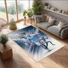 Erling Haaland Calcio Football Pattern Tappeto Morbido per Area Tappeto per Pavimento Interno Antiscivolo Tappetino Decorazione Sportiva per Camera da Letto