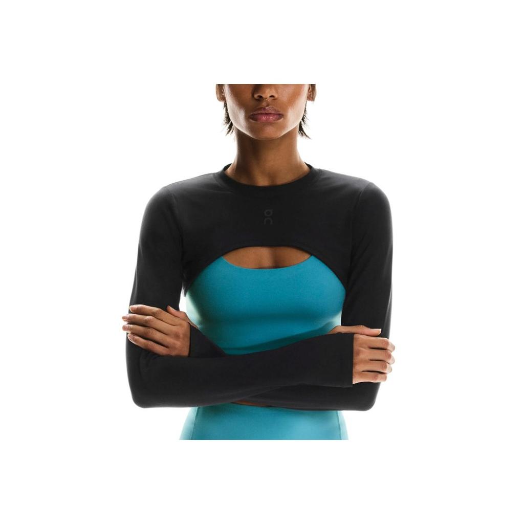 On Studio Bolero Bequemes Modisches Weiches Langarm Yoga T-Shirt Damen Tops 1WF31020553