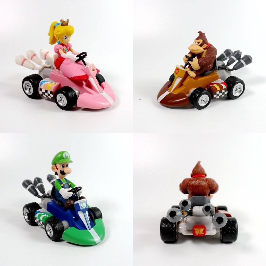Prezenty Super Mario Kart Księżniczka Peach Figurka Samochód Pvc Zabawka Kolekcja Z Rozkładanymi Kończynami