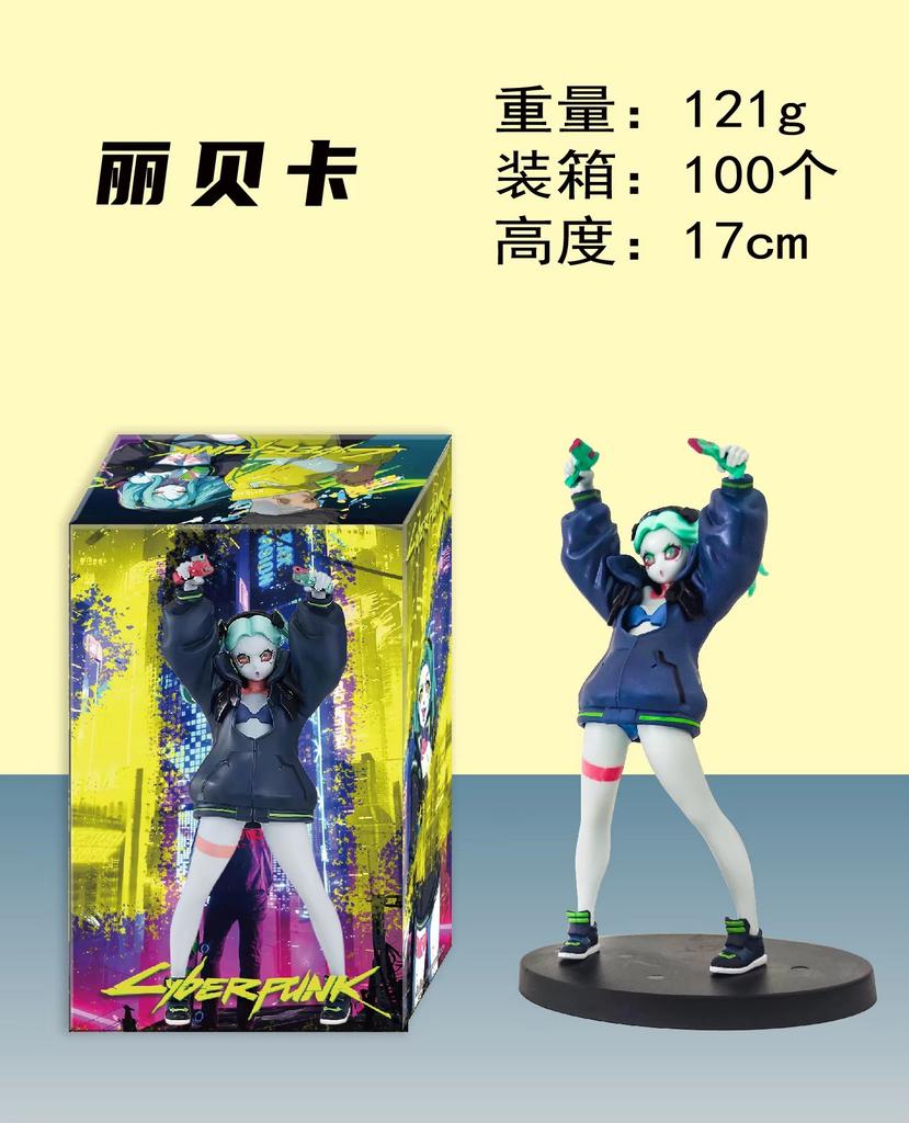 Anime Game Cyberpunk: Edgerunners DAVID LUCY REBECCA Figure Standing Model Toy Gift Collection Aciton Figure PVC Desk Decoration