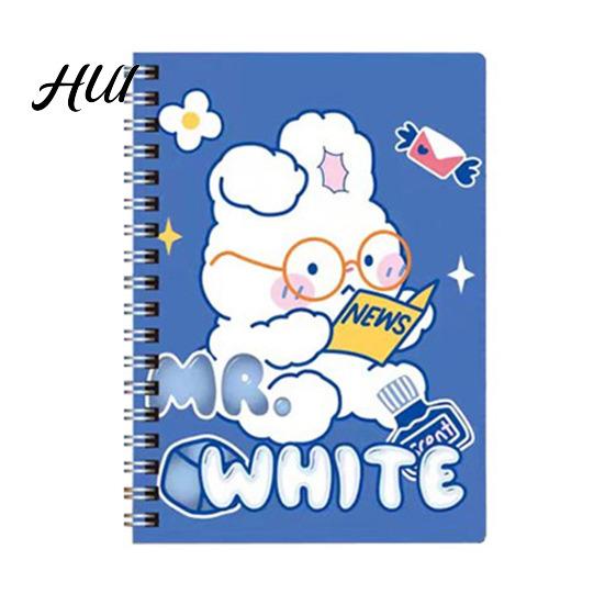 Lightweight Notebook For School Cute A5 Spiral Notebooks, Kawaii Animal Journals, 8.15" x 5.51" Lined Compact Writing Paper Notebook, 60 Sheet Journal