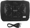 NUOXI H9 6-Fan Laptop Cooling Pad with 2 USB Ports & Speed Controller for 12-16 Inch Laptops