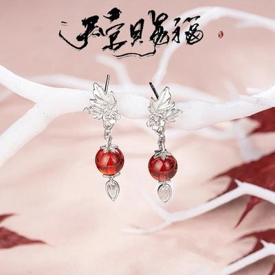 Anime Tian Guan Ci Fu Ohrringe Himmel Offizielle Segen Xie Lian Cosplay Frauen Ohr Clip Studs Schmuck Anhänger Zubehör