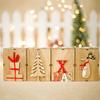 Home Wooden Tealight Candle Holder for Christmas Wedding Home Party Decoration
