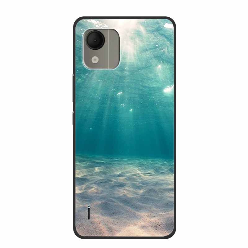 For Nokia C110 4G Case Luxury Silicone Back Cover for NokiaC110 Phone Coque C110 2023 Protector Shockproof Colorful Capas Bumper