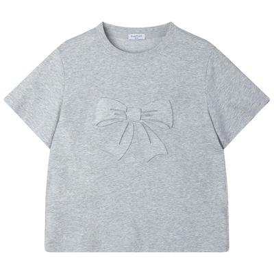 Mucmukn Girls' Sorona Cooling 3D Bow T-Shirt